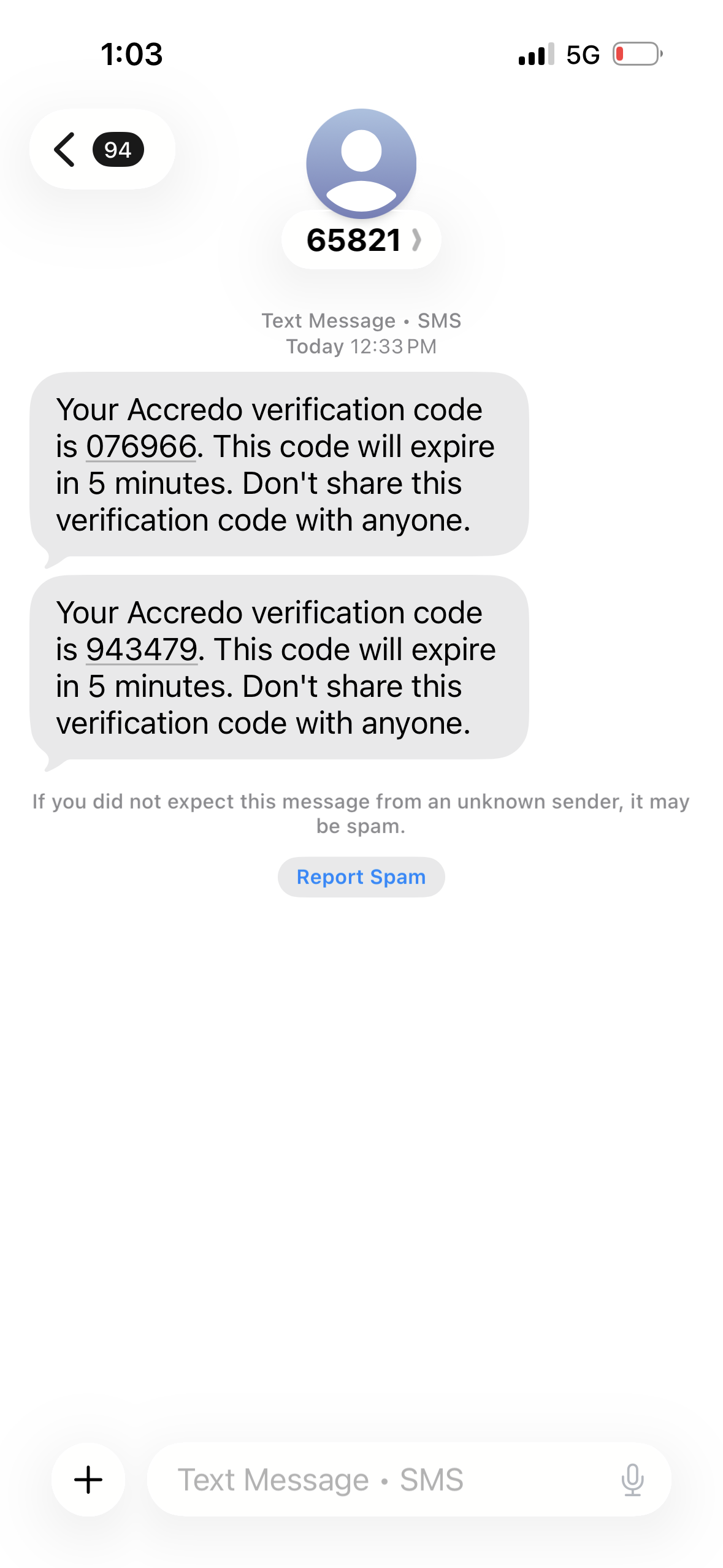 Accredo Codes