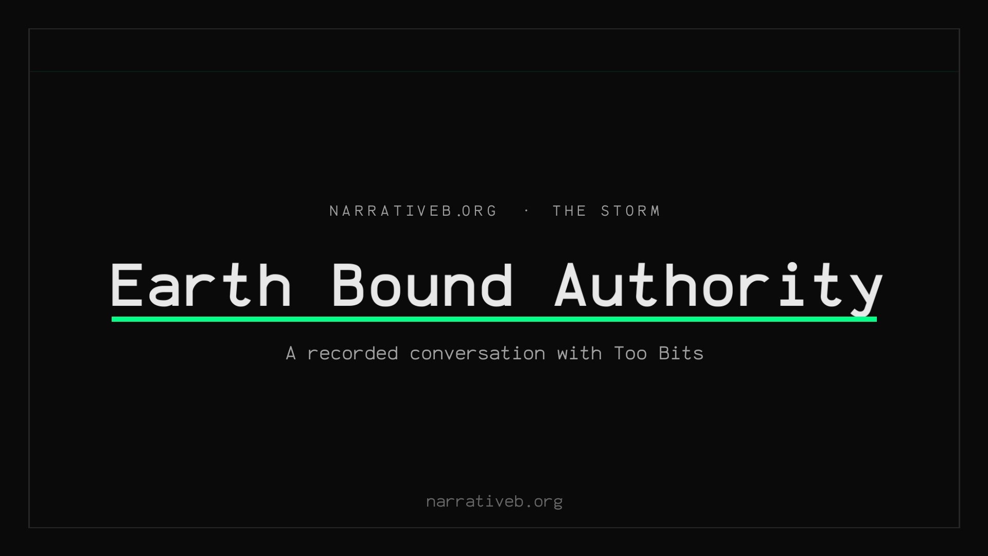 Earth Bound Authority