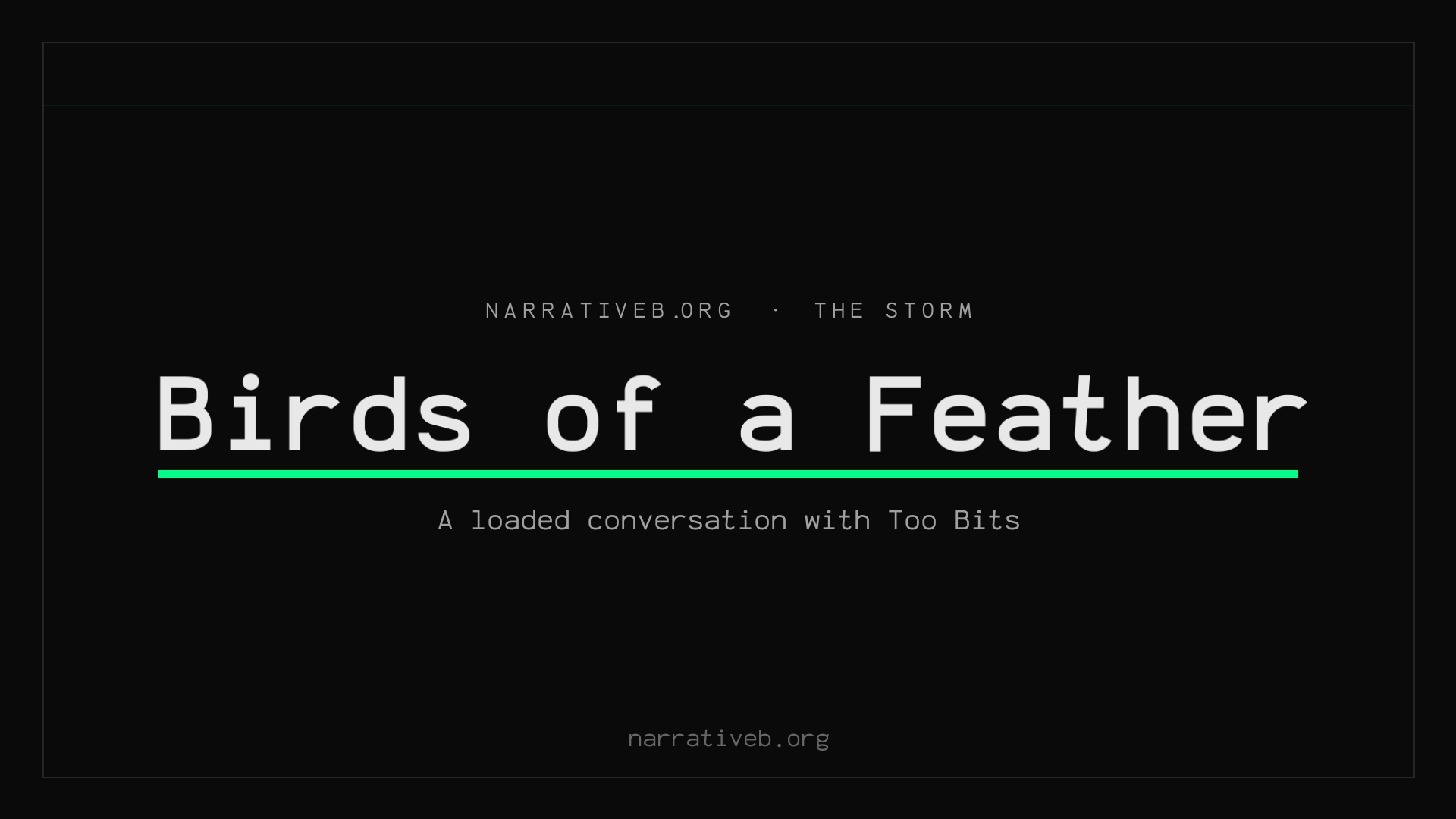 Birds of a Feather